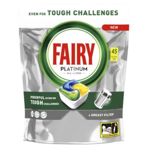 Kapsulės indaplovei FAIRY PLATINUM LEMON 45VNT