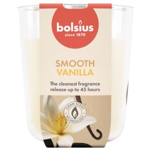 Žvakė, aromatinė Bolsius Smooth Vanilla, 45 h, Balta/Rusva