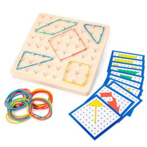 Edukacinis žaislas Wood Geoboard CZS-411