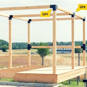 Sujungimas medžiui GPX 100 102X206X306X2.0 - Image 3