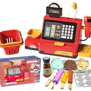 Žaislinės parduotuvės rinkinys, kasos aparatas 71022-91