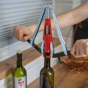 Vyno kamščių uždarytuvas, raudona, D22-24MM - Image 3