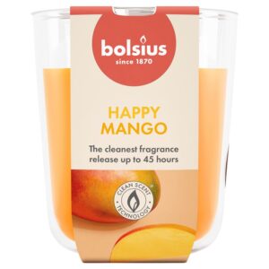 Žvakė, aromatinė Bolsius Happy Mango, 45 h, Oranžinė - Image 1