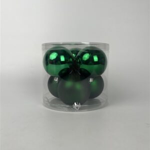 Eglutės žaisliukai Christmas Touch, D8 cm, plastikas, 6 vnt.