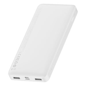 Baseus Bipow powerbank with display 10000mAh 15W baltos spalvos (Overseas Edition) + USB-A - Micro USB kabelis 0.25m baltos spalvos (PPBD050002) - Image 6