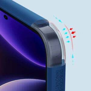 Xiaomi Redmi Note 12 Turbo / Xiaomi Poco F5 Armored Case Nillkin Super Frosted Shield Pro Armored Cover - juodos spalvos - Image 9