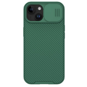 Nillkin CamShield Pro Magnetic dėklas skirtas Apple iPhone 15 with Camera Protector - žalios spalvos - Image 1
