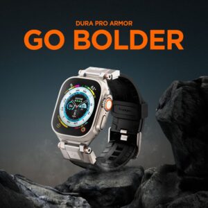 Spigen Durapro Armor apyrankė skirta Apple Watch 4/5/6/7/8/9/SE/ Ultra (42/44/45/49 mm) - juodos spalvos - Image 7