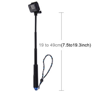 Selfie Stick Puluz for sports cameras (DJI, GoPro, Insta360)(black) - Image 4