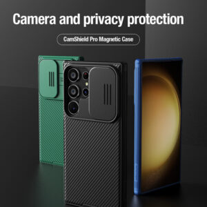 Nillkin CamShield Pro armored dėklas su camera protector for Samsung Galaxy S24 Ultra - blue - Image 7