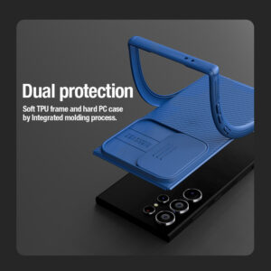 Nillkin CamShield Pro armored dėklas su camera protector for Samsung Galaxy S24 Ultra - blue - Image 9
