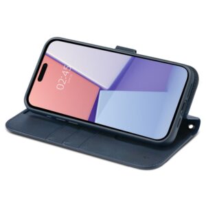 Spigen Wallet S Pro dėklas skirtas Apple iPhone 15 Pro - mėlynos spalvos - Image 7