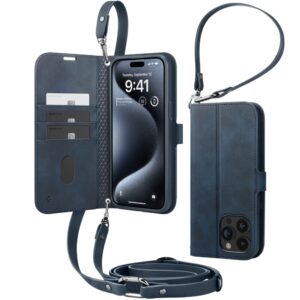 Spigen Wallet S Pro dėklas skirtas Apple iPhone 15 Pro - mėlynos spalvos - Image 9