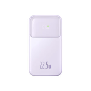 Baseus Comet Series powerbank with display 20000mAh 22.5W - purple + USB-A / USB-C kabelis - Image 2
