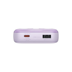 Baseus Comet Series powerbank with display 20000mAh 22.5W - purple + USB-A / USB-C kabelis - Image 7