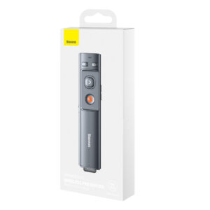Baseus Orange Dot Wireless Laser Pointer for Presentations - pilkos spalvos (Battery Not Included) - Image 6