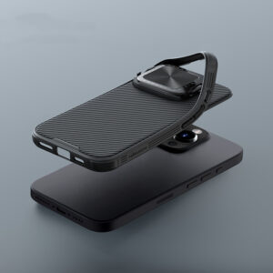Nillkin CamShield Prop dėklas skirtas Apple iPhone 16 Pro Max with Camera Cover and Stand - juodos spalvos - Image 7