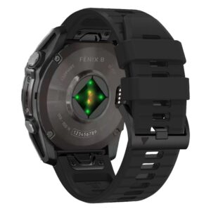 Tech-Protect Silicone Line apyrankė skirta Garmin Fenix 5X / 5X Plus / 6X / 6X Pro / 7X / 8 (51 mm) - juodos spalvos - Image 2