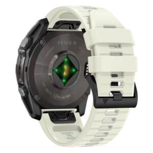Tech-Protect Silicone Line Silicone apyrankė skirta Garmin Fenix 5 / 6 / 6 Pro / 7 / 8 (47 mm) / E - Titanium - Image 2