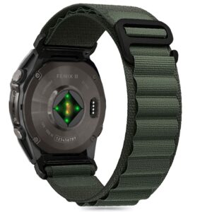 Tech-Protect Nylon Pro apyrankė skirta Garmin Fenix 5X / 5X PLUS / 6X / 6X Pro / 7X / 8 (51MM) - žalios spalvos
