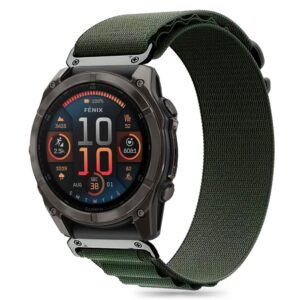 Tech-Protect Nylon Pro apyrankė skirta Garmin Fenix 5X / 5X PLUS / 6X / 6X Pro / 7X / 8 (51MM) - žalios spalvos - Image 2