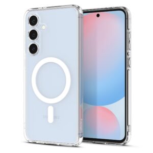 Spigen Ultra Hybrid Mag MagSafe dėklas skirtas Samsung Galaxy S24 FE - baltos spalvos - Image 1