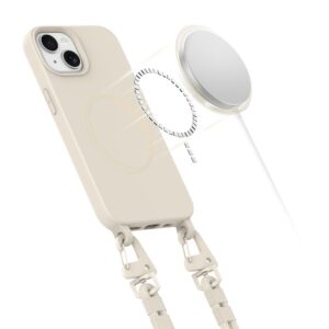 Tech-Protect MagNecklace MagSafe Apple iPhone 13 Case - Beige - Image 3