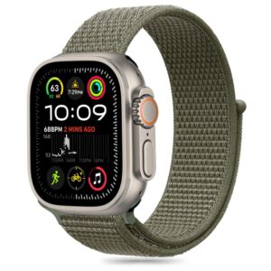 Tech-Protect Nylon apyrankė skirta Apple Watch 6 / 7 / 8 / 9 / 10 / SE / Ultra 1 / 2 (44 / 45 / 46 / 49 MM) CarGO - žalios spalvos