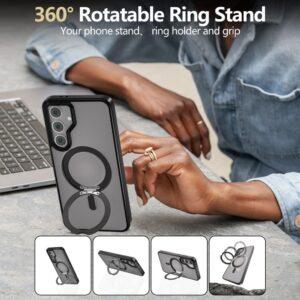 Tech-Protect MagRing MagSafe dėklas skirtas Samsung Galaxy S24 FE - juodos spalvos - Image 6