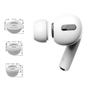 Tech-Protect Ear Tips for AirPods Pro 1/2 (3 Pack) - juodos spalvos - Image 2