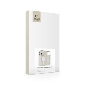 Tech-Protect Silicone PU MagSafe dėklas skirtas Apple iPhone 16 Pro Max - Beige - Image 4