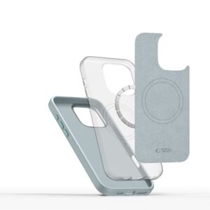 Tech-Protect Silicone PU MagSafe dėklas skirtas Apple iPhone 16 Pro Max - Blue - Image 3