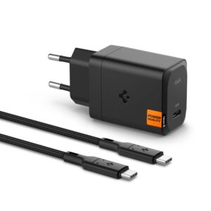 Spigen ArcStation Pro Charger + USB-C 65-W Cable - juodos spalvos