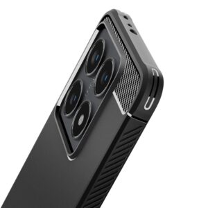 Spigen Rugged Armor dėklas skirtas Xiaomi 14T - Matte juodos spalvos - Image 3