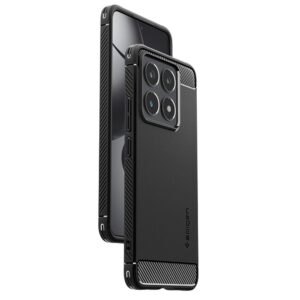 Spigen Rugged Armor dėklas skirtas Xiaomi 14T - Matte juodos spalvos - Image 4