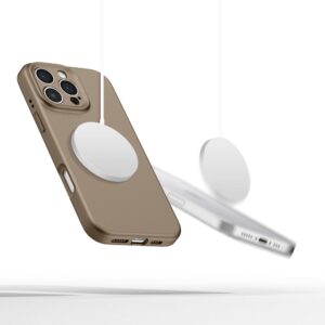 Tech-Protect Liquid Silicone MagSafe dėklas skirtas Apple iPhone 16 Pro - rudos spalvos - Image 2