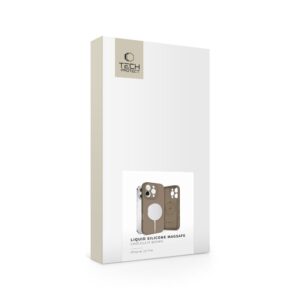 Tech-Protect Liquid Silicone MagSafe dėklas skirtas Apple iPhone 16 Pro - rudos spalvos - Image 4