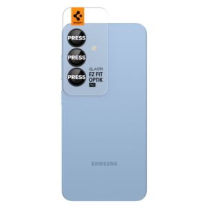 Spigen Optik Pro GLAS.TR EZ FIT 2-pack Camera Cover for Samsung Galaxy S25+ - juodos spalvos - Image 2