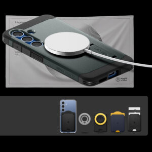 Spigen Tough Armor MagSafe dėklas skirtas Samsung Galaxy S25 - žalios spalvos - Image 6