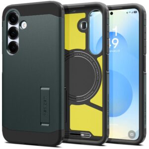 Spigen Tough Armor MagSafe dėklas skirtas Samsung Galaxy S25 - žalios spalvos - Image 9