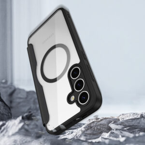 Dux Ducis Skin X Pro case for Samsung Galaxy S25 with MagSafe and wallet - black - Image 4