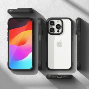 Ringke Fusion Bold Apple iPhone 15 Pro Max Case - Matte juodos spalvos - Image 5