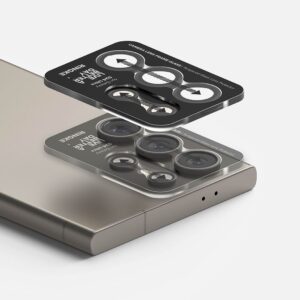 Ringke Camera Frame Protector for Samsung Galaxy S24 Ultra - juodos spalvos - Image 3