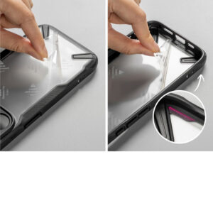 Ringke Fusion X dėklas skirtas Samsung Galaxy A55 5G - juodos spalvos - Image 4