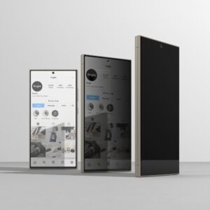 Ringke Easy Slide 2-pack Privacy Glass skirtas Samsung Galaxy S24 Ultra - Image 3