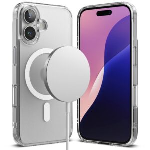 Ringke Fusion MagSafe Apple iPhone 16 Case - skaidrus Matte - Image 1
