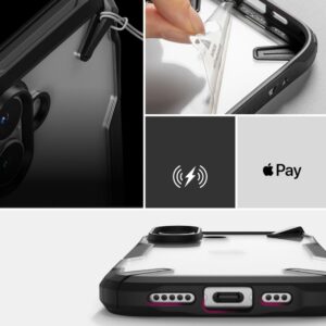 Ringke Fusion X Apple iPhone 16 Case - juodos spalvos - Image 4