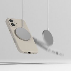 Ringke Silicone MagSafe Apple iPhone 16 Case - Beige - Image 6
