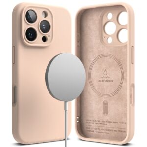 Ringke Silicone MagSafe Apple iPhone 16 Pro Max Case - rožinės spalvos - Image 2