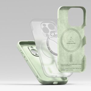 Ringke Silicone MagSafe dėklas skirtas Apple iPhone 16 Pro max - žalios spalvos - Image 7